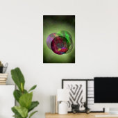 Poster Jolie Galaxie verte (Bureau à domicile)