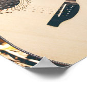 Poster Jolie guitare acoustique (Coin)