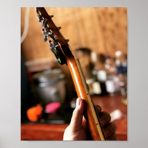 Poster Jolie guitare acoustique