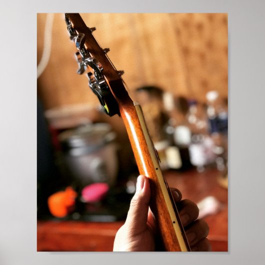 Poster Jolie guitare acoustique (Devant)