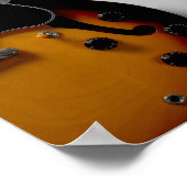 Poster Jolie guitare acoustique (Coin)