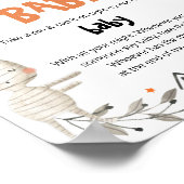 Poster Jolie Halloween Ne pas dire Baby shower de bébé je (Coin)