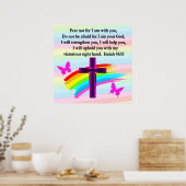 POSTER JOLIE ISAIAH 41:10 BIBLE VERSE DESIGN (Cuisine)