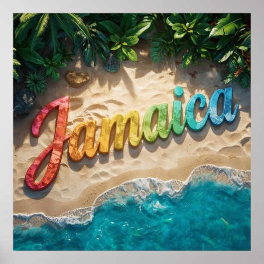 Poster jolie jamaïque (Devant)