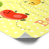 Poster Jolie jellybeans bondissant dessin animé (Coin)