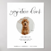Poster JOLIE Minimal Boho 1 Photo Pet Signature Boire (Devant)