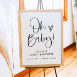 Poster JOLIE Modern Boho Oh Baby Baby shower Bienvenue<br><div class="desc">Ce panneau d'accueil de baby shower "Oh Baby" est doté d'une police de caractères boho mignonne manuscrite et d'un design minimaliste moderne. Ce signe d'accueil est parfait pour un baby shower à thème minimal neutre par rapport au genre ou peut être utilisé pour tout autre événement de bébé neutre par...</div>