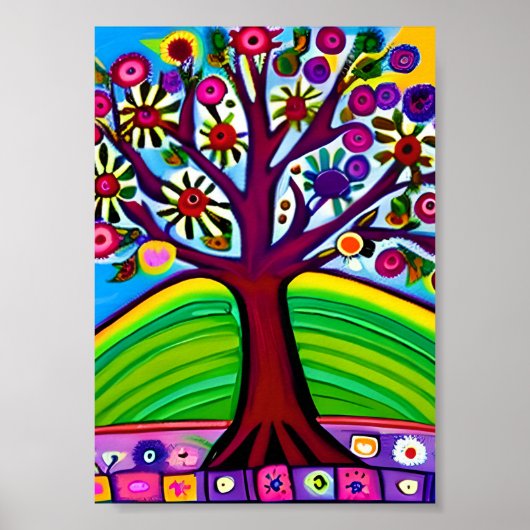 Poster Jolie oeuvre Whimsical | Art généré par IA (Devant)