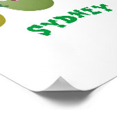 Poster Jolie olives joyeux chantant dessin animé (Coin)