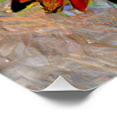 Poster Jolie peinture Abstraite de tournesol (Coin)