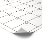 Poster Jolie petite fée hérisson devine la date d'accouch (Coin)