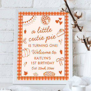 Poster Jolie petite tarte qui fête son premier anniversai