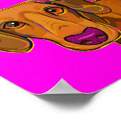 Poster Jolie photo de chiot, Doxie, Wiener (Coin)