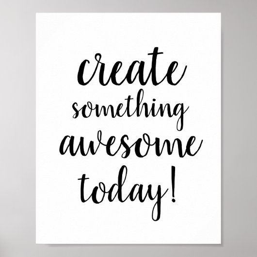 Poster Jolie phrase de motivation typographique (Devant)