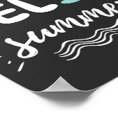 Poster Jolie plage d'été (Coin)