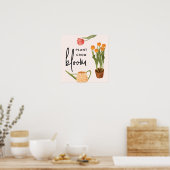 Poster Jolie Plante de script croissance fleur Tulip (Cuisine)