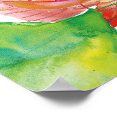 Poster Jolie Poinsettia | Bright Neon (Coin)