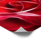 Poster Jolie Rose rouge (Coin)