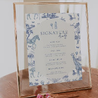 Jolie Safari Toile de Jouy | Boisson Baby Shower B