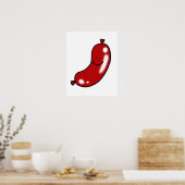 Poster Jolie saucisse (Cuisine)