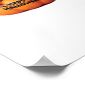 Poster Jolie Sloth assise dans un Citrouille. Hauteur heu (Coin)