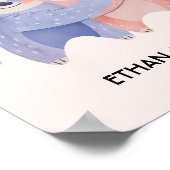 Poster Jolie Sloth Couple Personnalisé Saint Valentin (Coin)