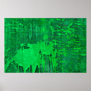 Poster Jolie surface verte ancienne avec la texture des g