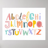Poster Jolie typographie cool alphabet (Devant)