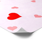 Poster Jolie Typographie moderne Paix et amour (Coin)