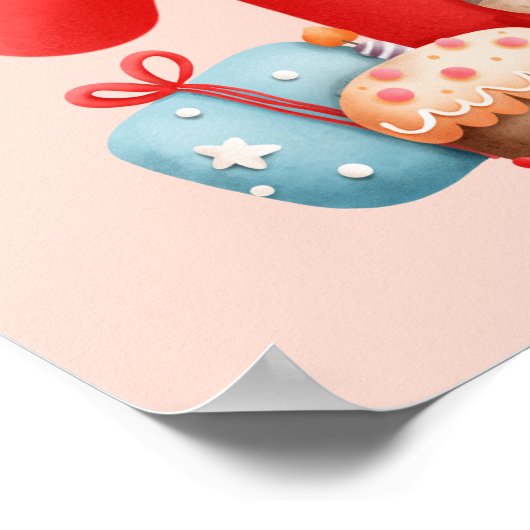 Poster Jolie vache 1er anniversaire (Coin)