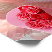 Poster Jolie valentine renard orange tenant coeur Amour A (Coin)