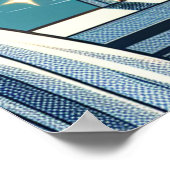 Poster Jolie vue sur l'océan et vase de fleurs (Coin)