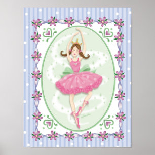 Poster Jolies filles de ballet Wall Art Prima Ballerina