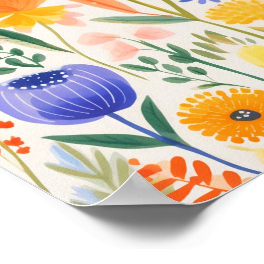 Poster Jolies Fleurs (Coin)