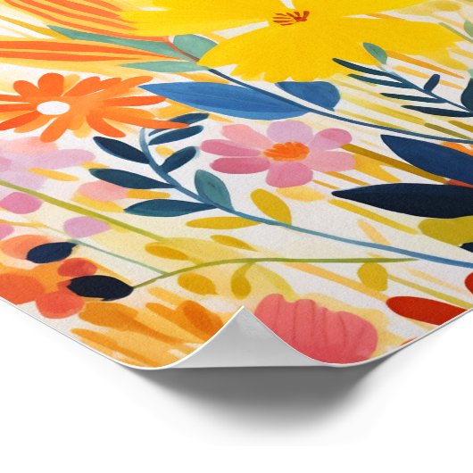 Poster Jolies fleurs (Coin)