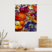 Poster Jolies fleurs (Cuisine)