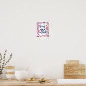 Poster Jolies fleurs | Confiance dans le Seigneur | Texte (Cuisine)