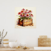 Poster Jolies fleurs d'aster plantées (Cuisine)