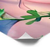 Poster Jolies fleurs de poils dans l'Imaginaire de cheveu (Coin)