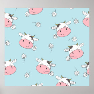 Poster Jolies Fleurs Filles : Vintage Creusé à la main