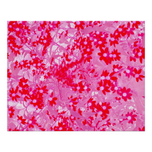 Poster Jolies Fleurs Rouges
