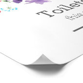 Poster Jolies Fleurs Sauvages | Panneau de Toilettes pour (Coin)