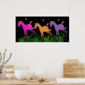 Poster Jolies poneys sous les étoiles (Cuisine)