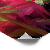 Poster Jolies tournesols en champ de fleurs colorées (Coin)