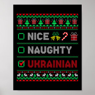 Poster Jolies Ukrainiennes Vilaines Noël Drôle Femmes'