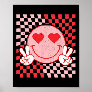 Poster Jolies vibes de la Saint-Valentin Sourire Visage J