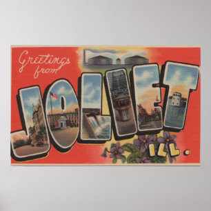 Poster Joliet, l'Illinois - grandes scènes 2 de lettre