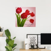 POSTER JOLIMENT FLORALE (Bureau à domicile)