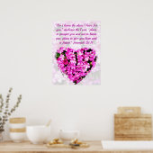 POSTER JOLIMENT ROSE FLORAL JEREMIAH 29:11 PLANS D'ESPOIR (Cuisine)