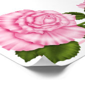 Poster Jolis bouquets d'angle roses pour anniversaire (Coin)